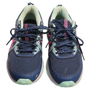 ASICS Gel Venture 8 Running Shoes Sneakers Women’s Size 8 Blue/Green/pink